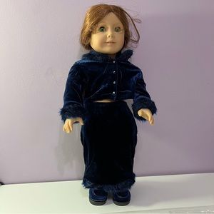 American Girl of Today Twilight Blue Holiday 2000 Outfit Blue Velvet Retired